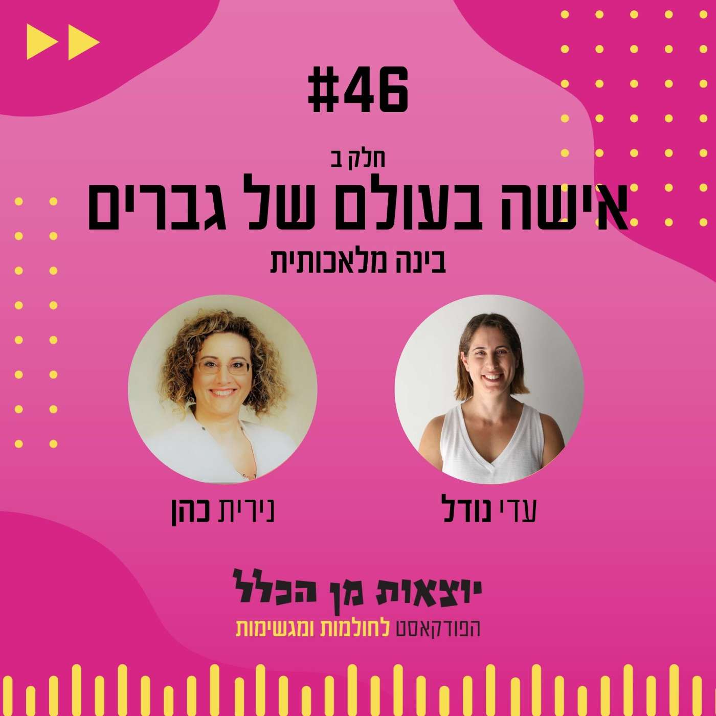 #46 – אישה בעולם של גברים חלק ב - נירית כהן - הזוית הטכנולוגית - בינה מלאכותית episode artwork