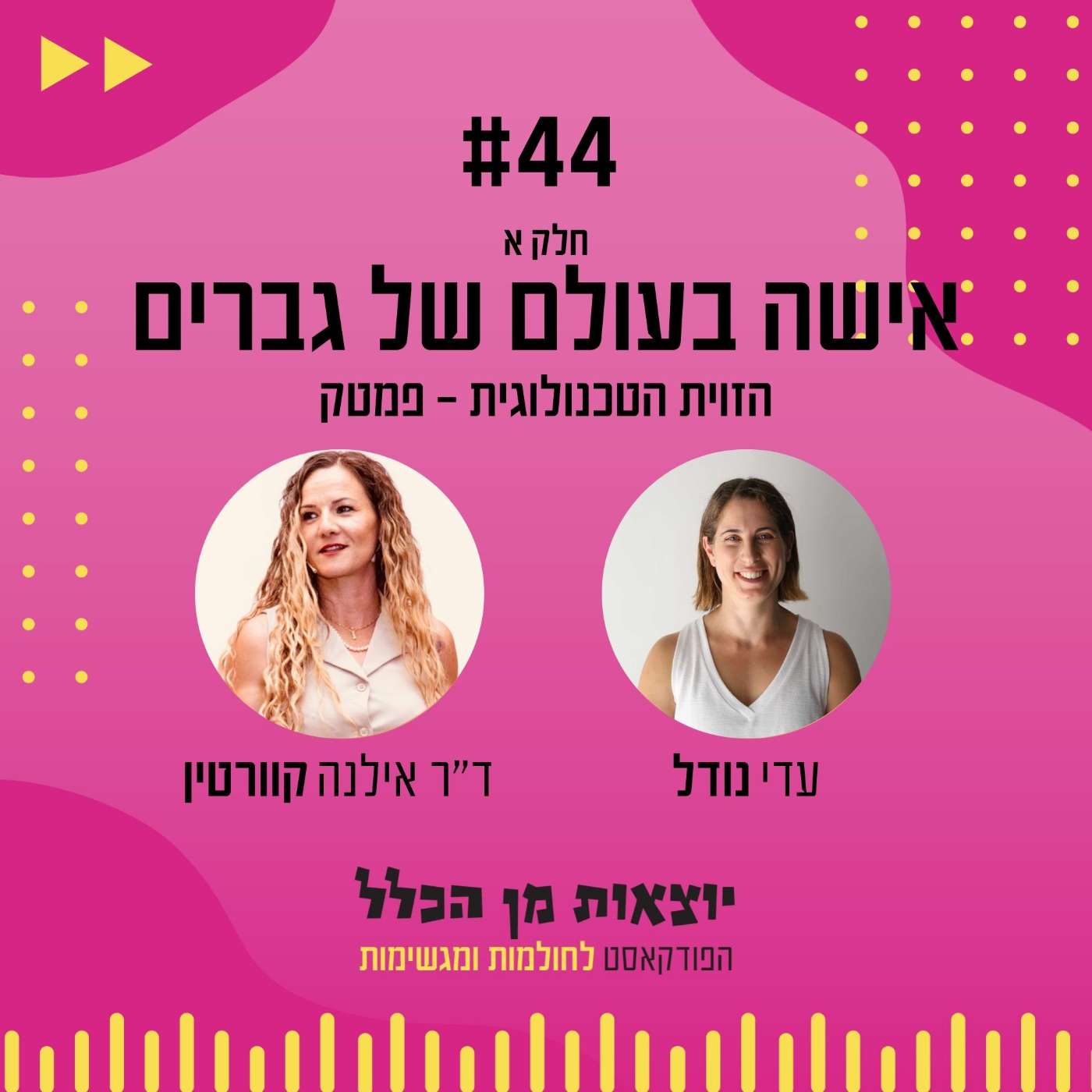 #44 – אישה בעולם של גברים חלק א - ד"ר אילנה קוורטין - לבנה - הזוית הטכנולוגית - פמטק episode artwork