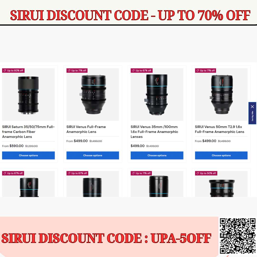 Sirui discount code: UPA-5OFF - Save Upto 70% episode artwork